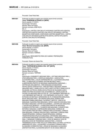 RPI - Marcas 2246 "Vervs Consultoria" 