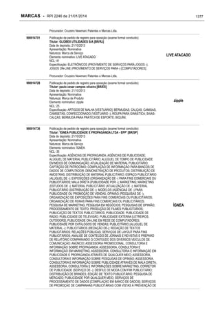 RPI - Marcas 2246 "Vervs Consultoria" 