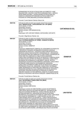 RPI - Marcas 2246 "Vervs Consultoria" 