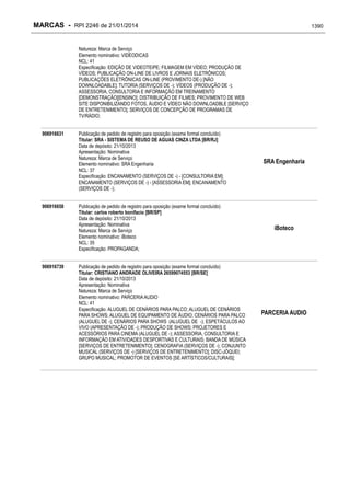 RPI - Marcas 2246 "Vervs Consultoria" 