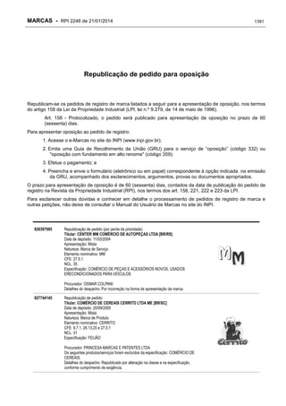 RPI - Marcas 2246 "Vervs Consultoria" 