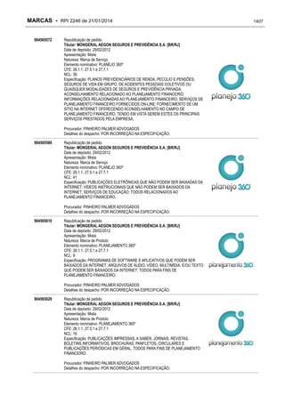 RPI - Marcas 2246 "Vervs Consultoria" 