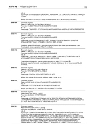 RPI - Marcas 2246 "Vervs Consultoria" 