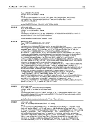 RPI - Marcas 2246 "Vervs Consultoria" 