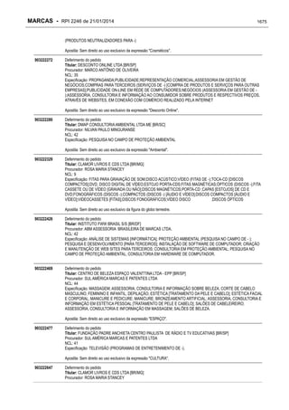 RPI - Marcas 2246 "Vervs Consultoria" 