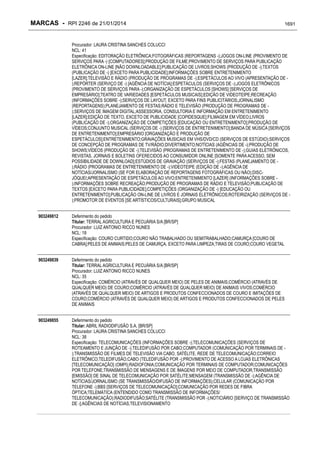 RPI - Marcas 2246 "Vervs Consultoria" 