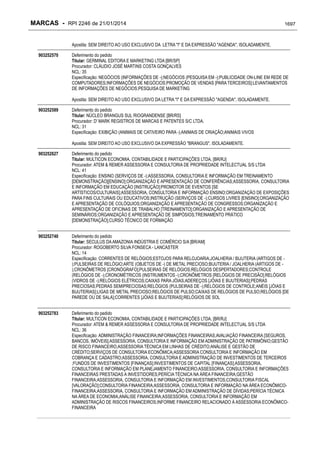 RPI - Marcas 2246 "Vervs Consultoria" 