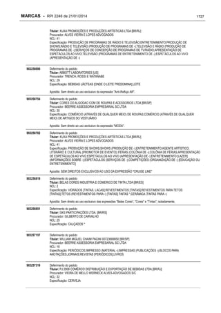 RPI - Marcas 2246 "Vervs Consultoria" 