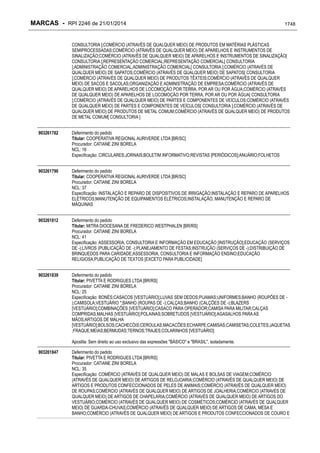 RPI - Marcas 2246 "Vervs Consultoria" 