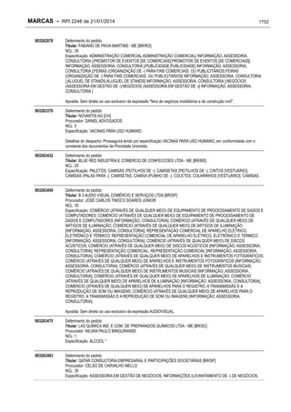 RPI - Marcas 2246 "Vervs Consultoria" 