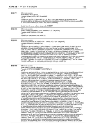 RPI - Marcas 2246 "Vervs Consultoria" 