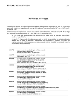 RPI - Marcas 2246 "Vervs Consultoria" 