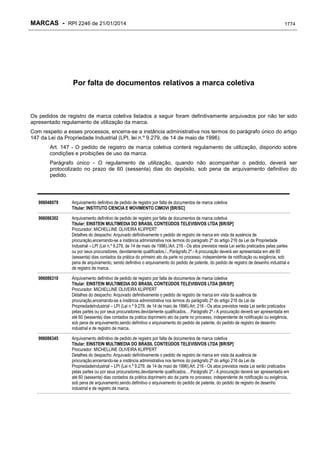 RPI - Marcas 2246 "Vervs Consultoria" 