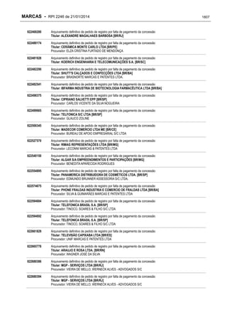 RPI - Marcas 2246 "Vervs Consultoria" 