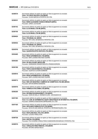 RPI - Marcas 2246 "Vervs Consultoria" 