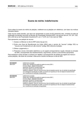 RPI - Marcas 2246 "Vervs Consultoria" 