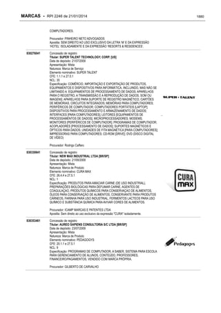 RPI - Marcas 2246 "Vervs Consultoria" 