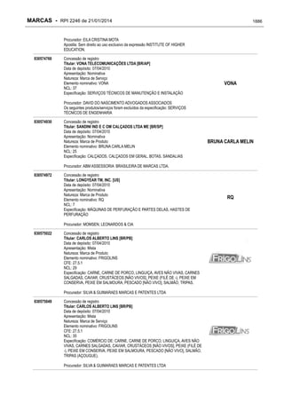 RPI - Marcas 2246 "Vervs Consultoria" 