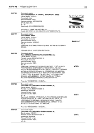 RPI - Marcas 2246 "Vervs Consultoria" 