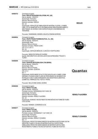 RPI - Marcas 2246 "Vervs Consultoria" 