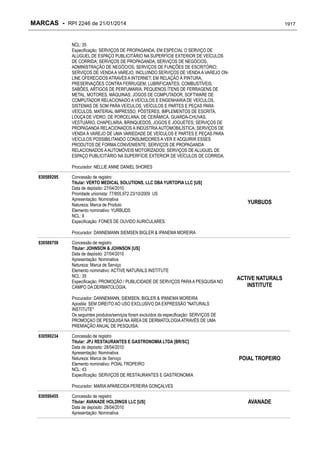 RPI - Marcas 2246 "Vervs Consultoria" 