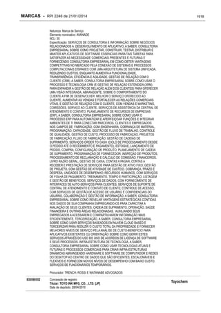 RPI - Marcas 2246 "Vervs Consultoria" 