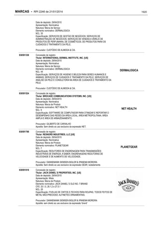 RPI - Marcas 2246 "Vervs Consultoria" 