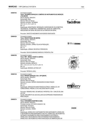 RPI - Marcas 2246 "Vervs Consultoria" 