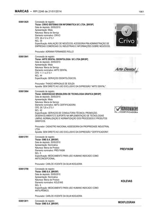 RPI - Marcas 2246 "Vervs Consultoria" 