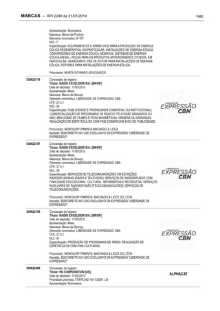 RPI - Marcas 2246 "Vervs Consultoria" 