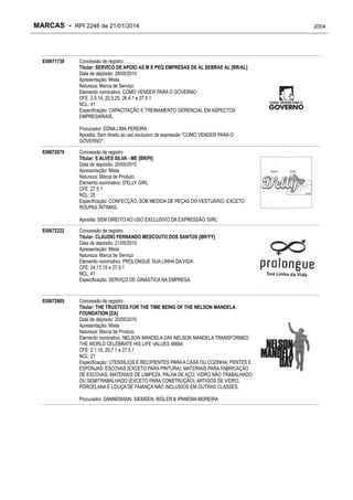 RPI - Marcas 2246 "Vervs Consultoria" 