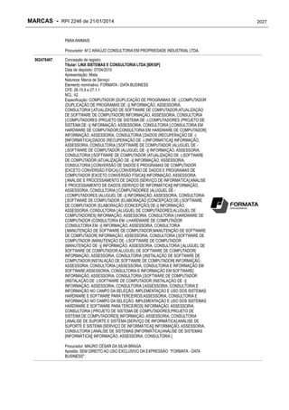 RPI - Marcas 2246 "Vervs Consultoria" 