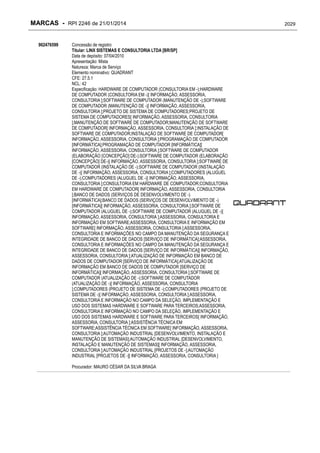 RPI - Marcas 2246 "Vervs Consultoria" 