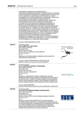 RPI - Marcas 2246 "Vervs Consultoria" 