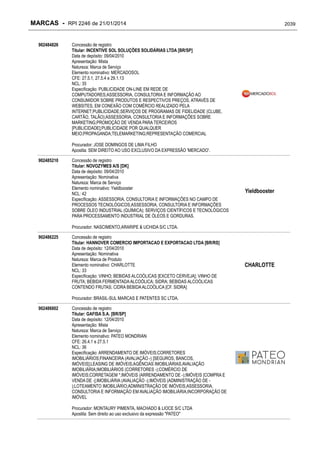 RPI - Marcas 2246 "Vervs Consultoria" 