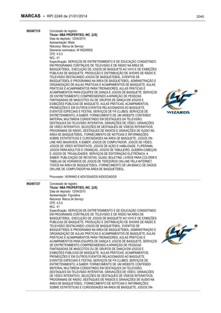 RPI - Marcas 2246 "Vervs Consultoria" 