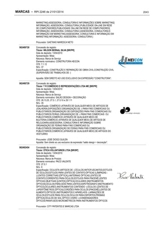 RPI - Marcas 2246 "Vervs Consultoria" 