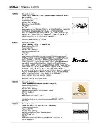 RPI - Marcas 2246 "Vervs Consultoria" 