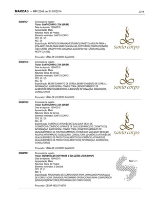 RPI - Marcas 2246 "Vervs Consultoria" 