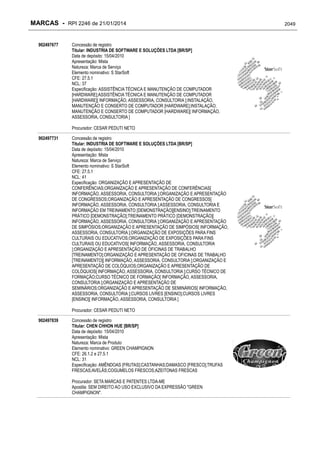 RPI - Marcas 2246 "Vervs Consultoria" 