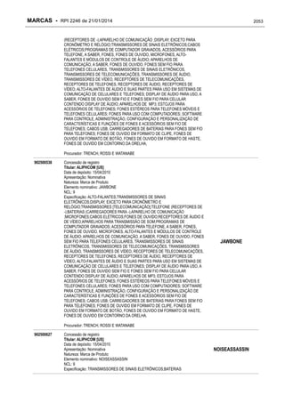 RPI - Marcas 2246 "Vervs Consultoria" 