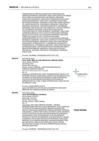 RPI - Marcas 2246 "Vervs Consultoria" 