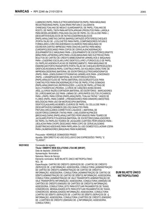 RPI - Marcas 2246 "Vervs Consultoria" 