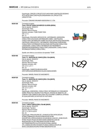 RPI - Marcas 2246 "Vervs Consultoria" 
