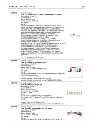 RPI - Marcas 2246 "Vervs Consultoria" 