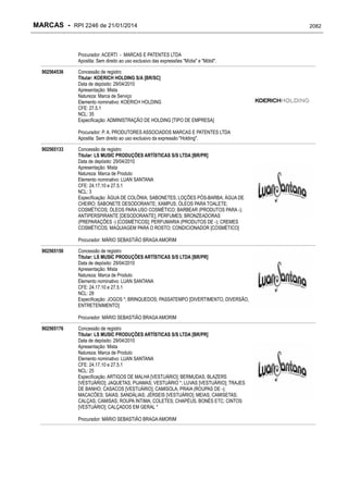 RPI - Marcas 2246 "Vervs Consultoria" 