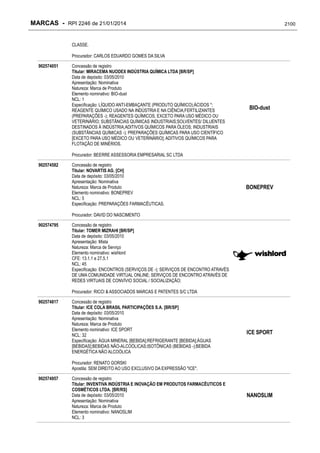 RPI - Marcas 2246 "Vervs Consultoria" 