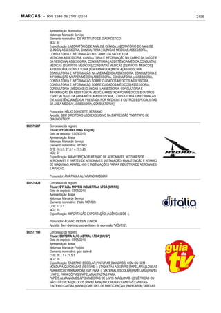 RPI - Marcas 2246 "Vervs Consultoria" 