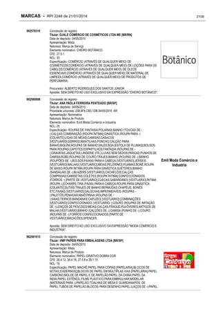 RPI - Marcas 2246 "Vervs Consultoria" 