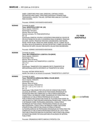 RPI - Marcas 2246 "Vervs Consultoria" 